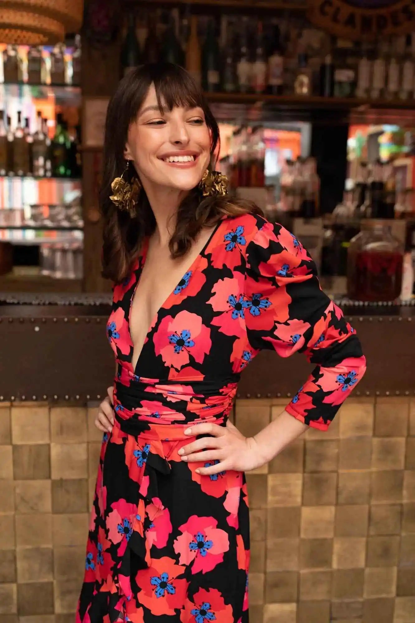 Robe Pia en imprimé fleuri