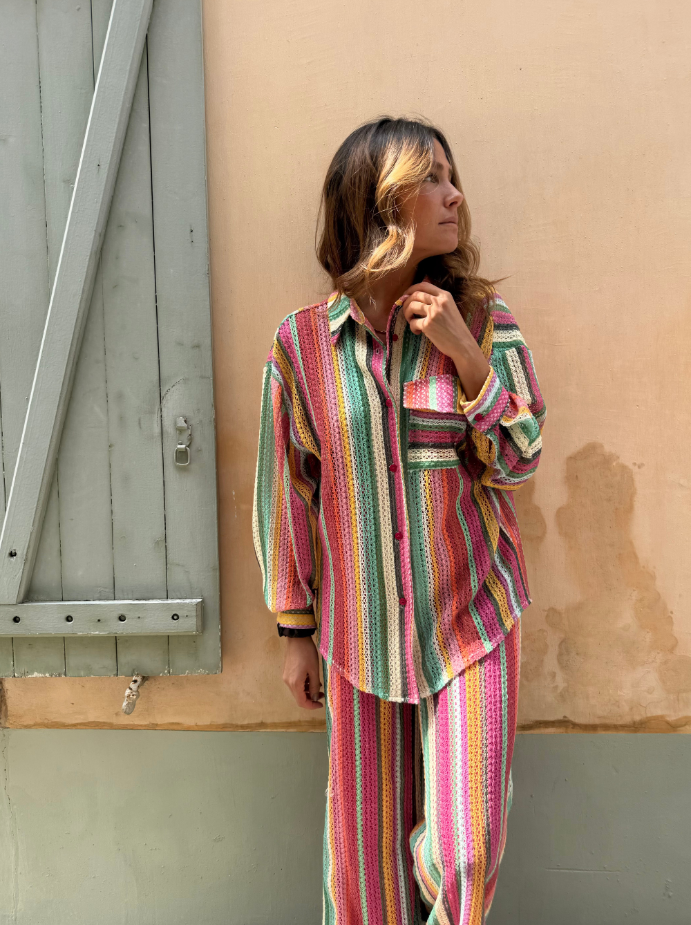 Chemise Byron print Sunset - Rezine Paris