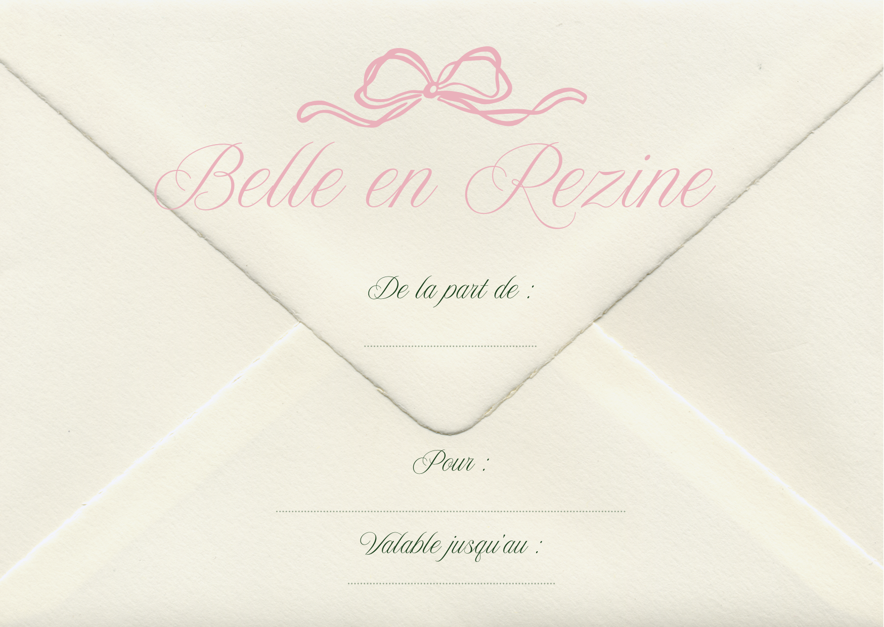 Carte cadeau 50€ - Rezine Paris