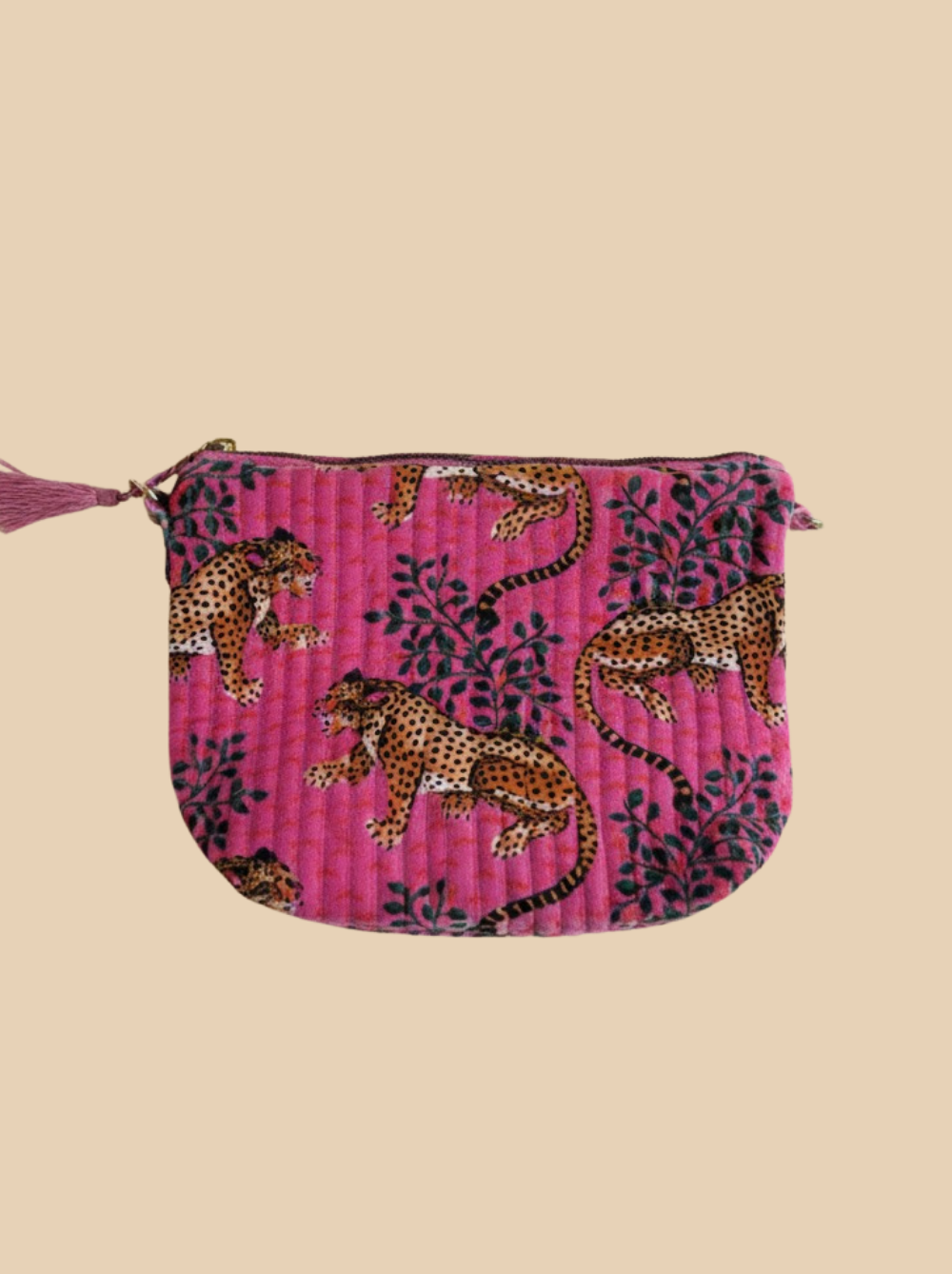 Pochette Grigri - tigre rose - Rezine Paris
