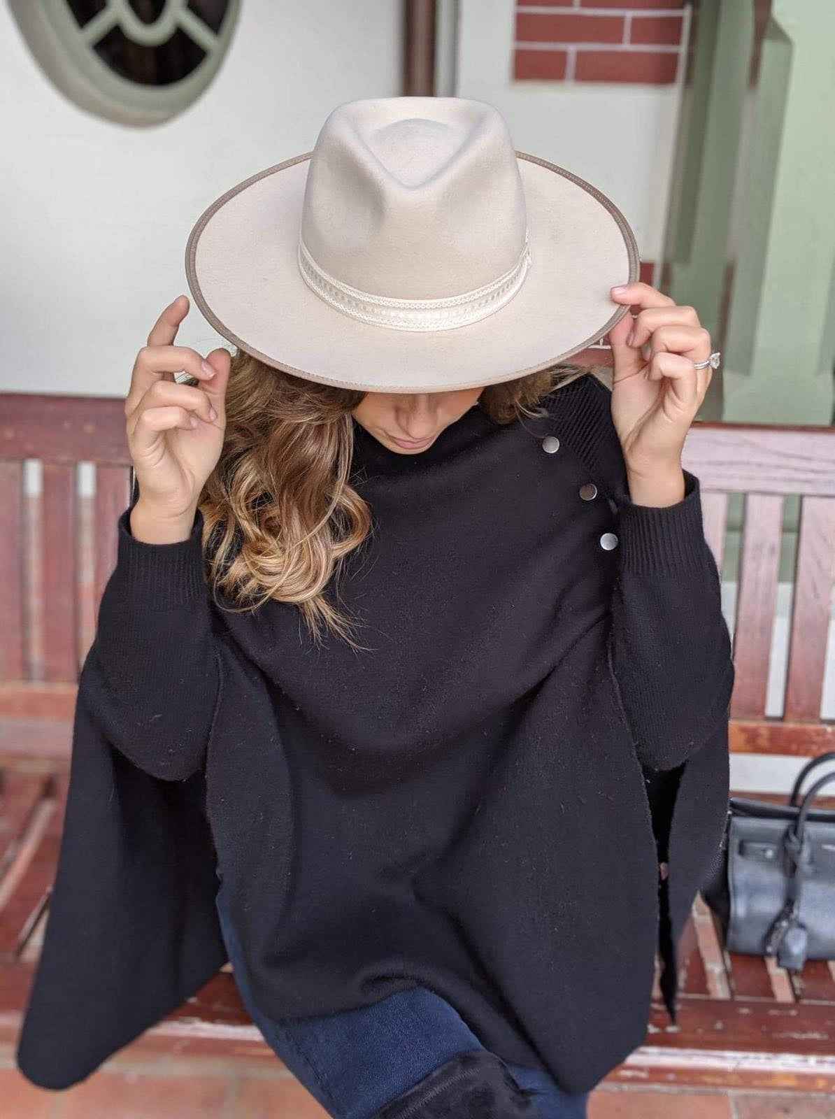 Chapeau Paloma ruban beige
