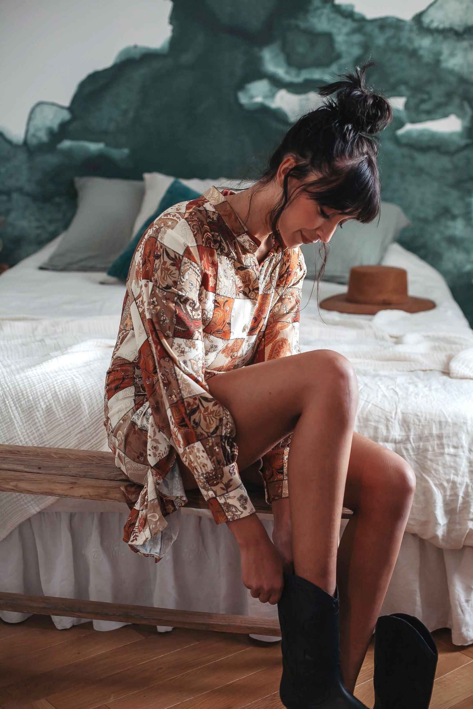 Robe Carmen Patchwork