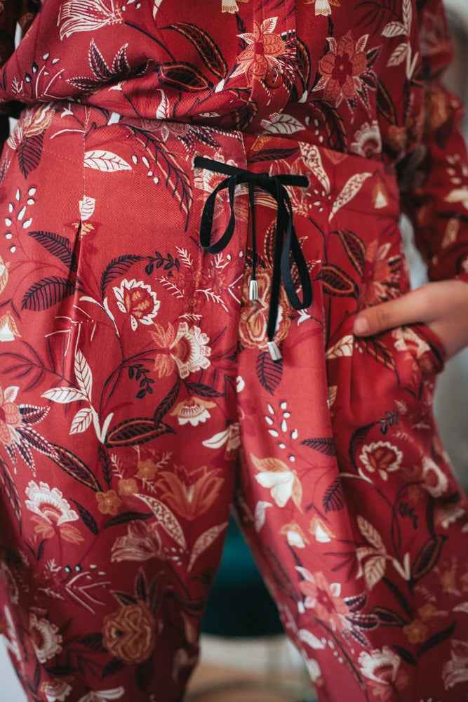 Pantalon Otis bordeaux