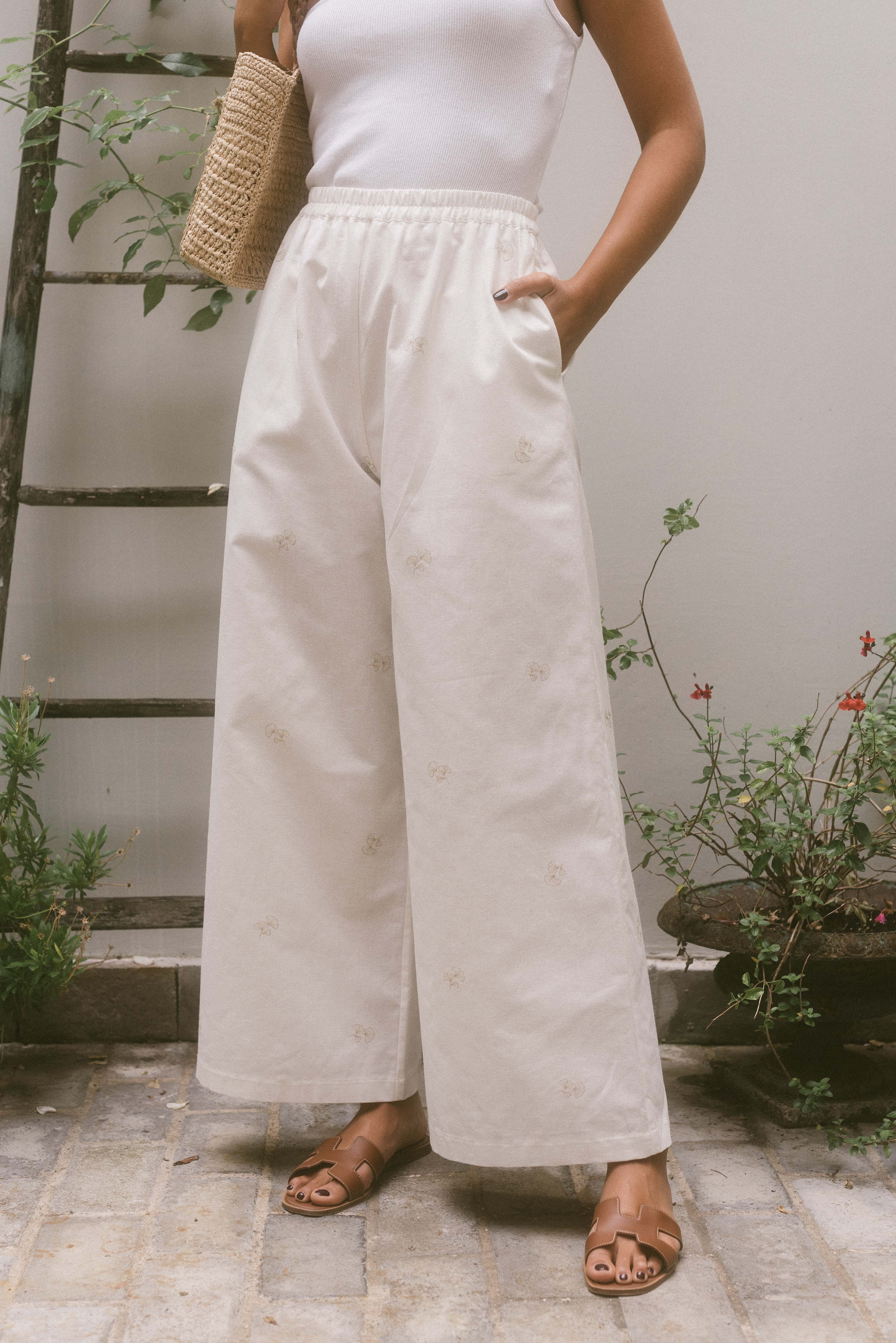 Pantalon Lino Vanille - Rezine Paris