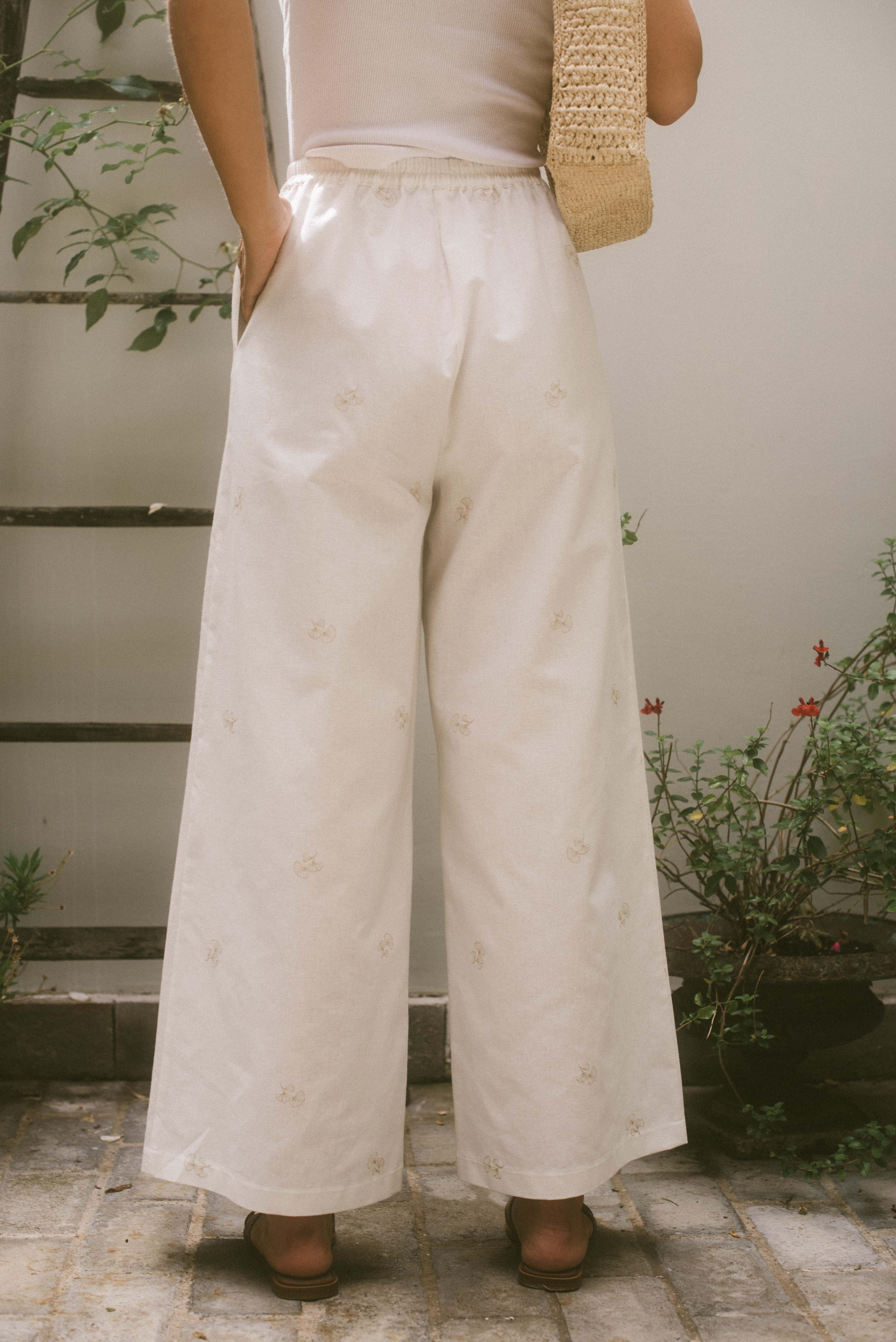 Pantalon Lino Vanille - Rezine Paris