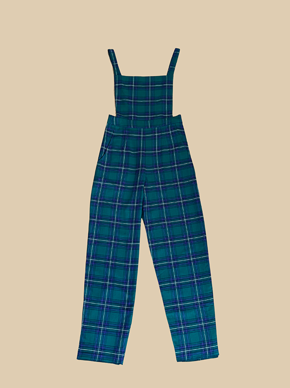 Salopette Diana en tartan - Rezine Paris