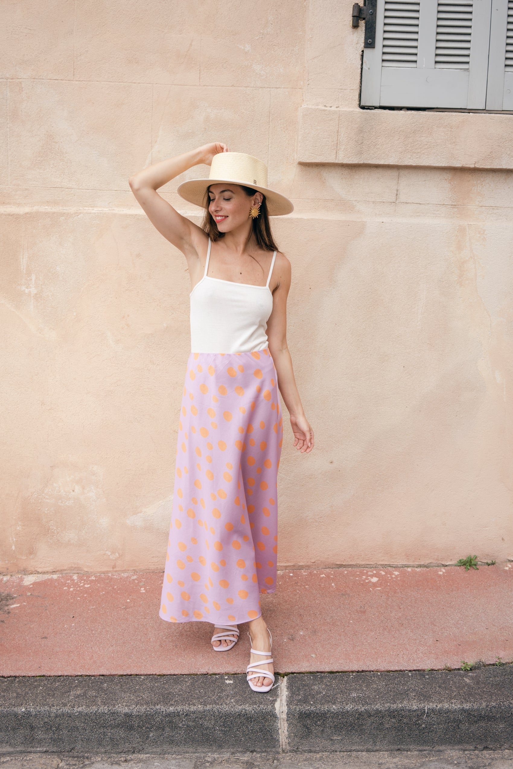Jupe Manuela lilas - Rezine Paris