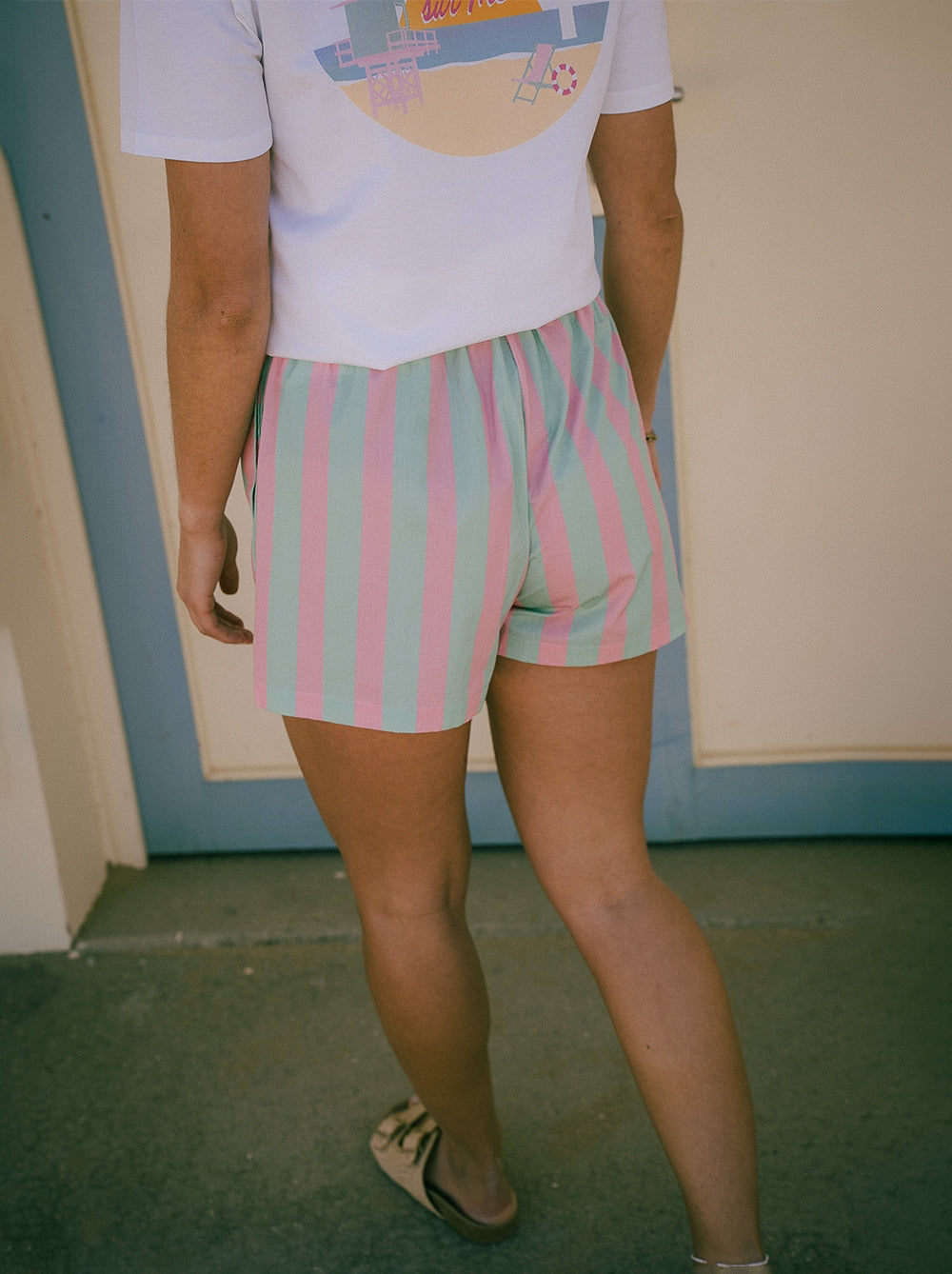 Short Noé print serviette