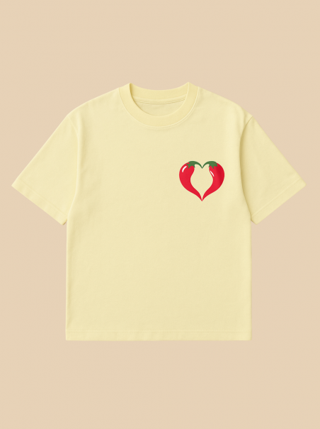 Tee-shirt piment - jaune