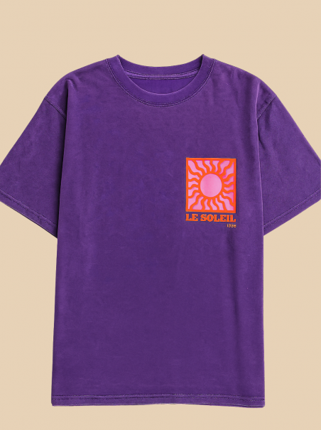 Tee-shirt El Sol - violet