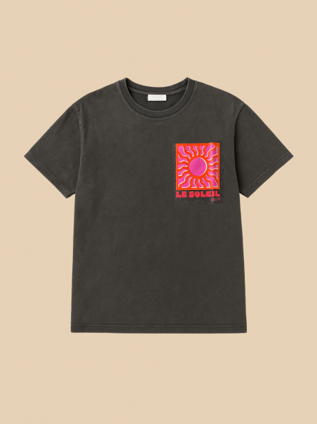 Tee-shirt El Sol - noir délavé