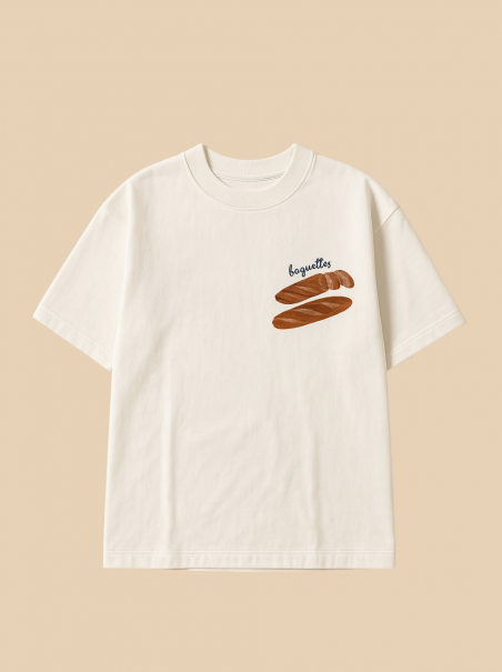 Tee-shirt baguettes - Milk