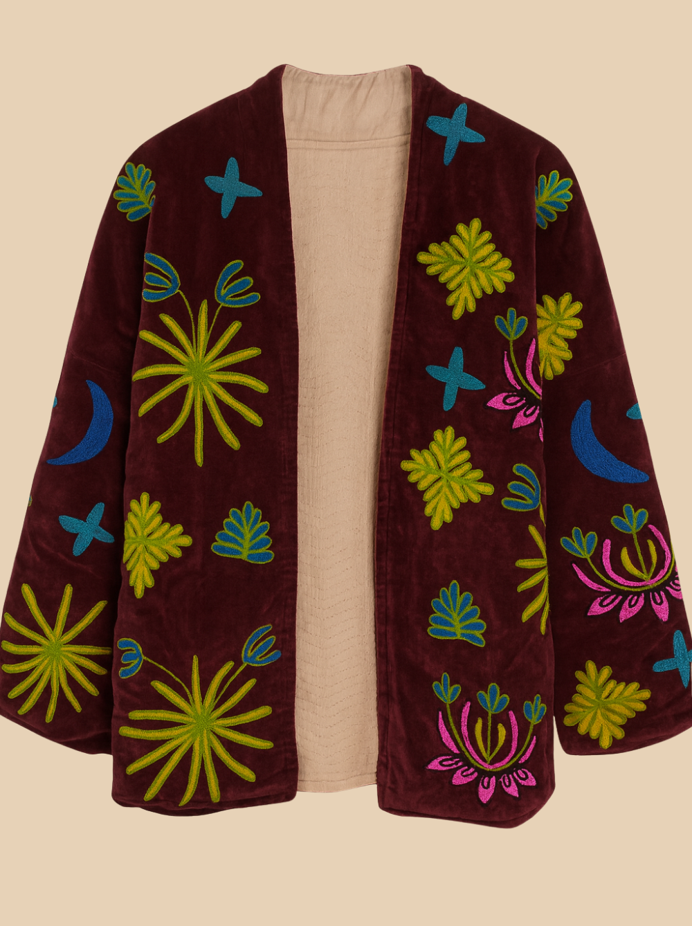Veste Karma Velvet Burgundy - Rezine Paris