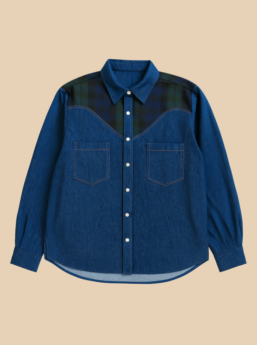 Chemise William Tartan & Denim - Rezine Paris
