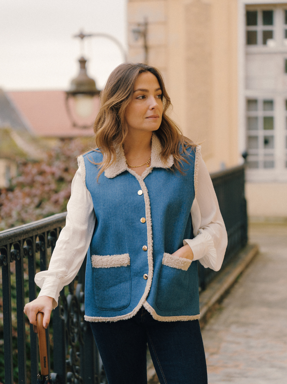 Veston Archie - Denim & sherpa - Rezine Paris