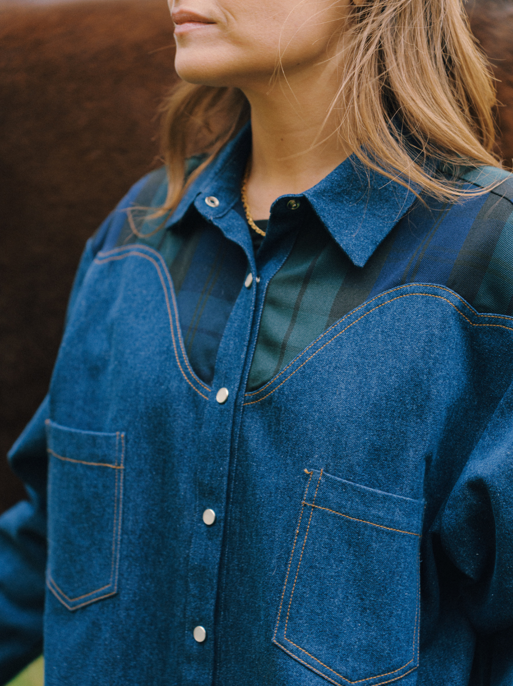 Chemise William Tartan & Denim - Rezine Paris