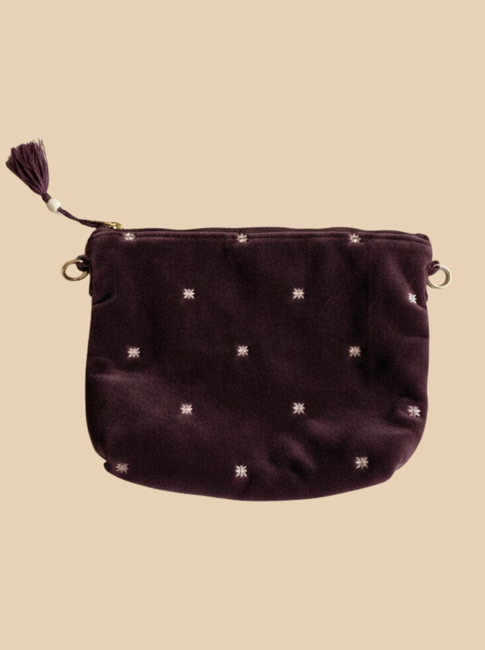 Pochette Grigri - étoile bordeaux - Rezine Paris
