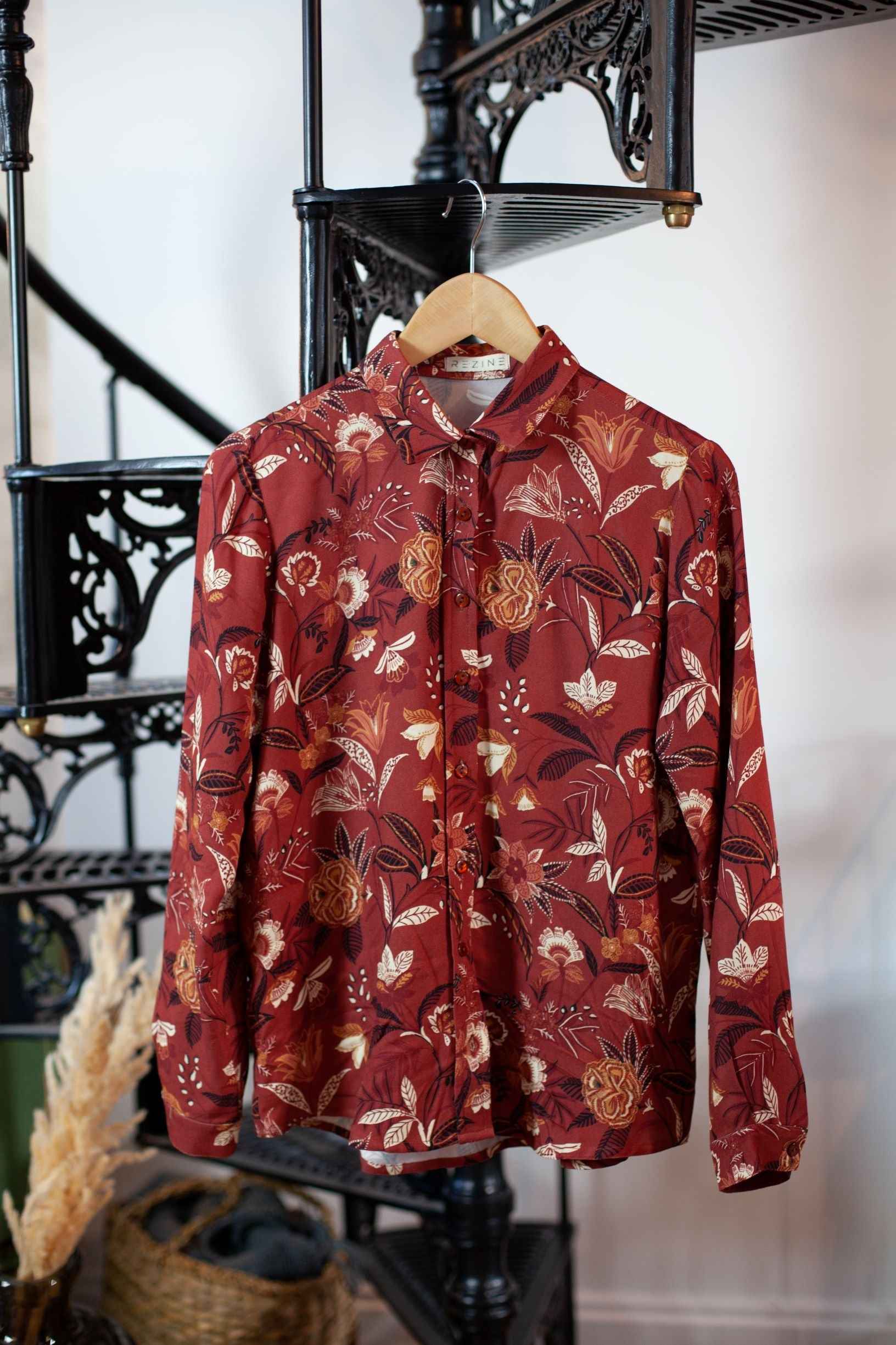 Chemise Patti bordeaux