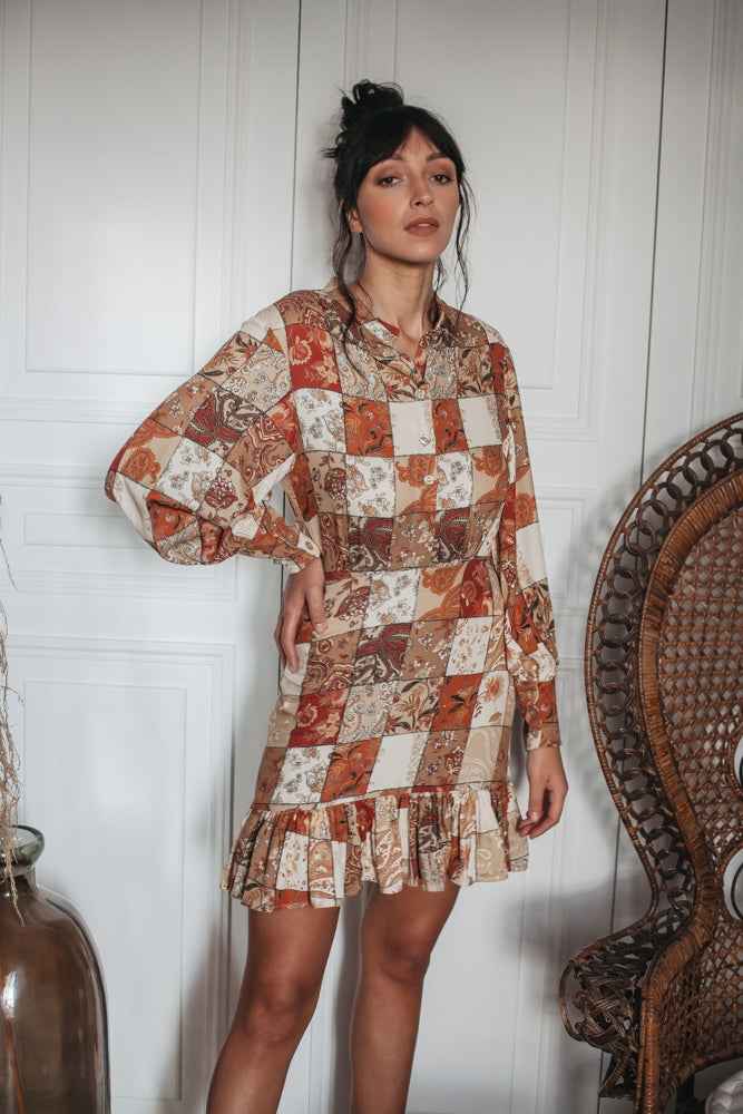 Robe Carmen Patchwork