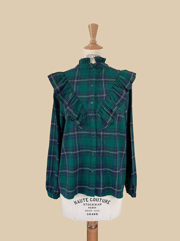 Chemise Kate en Tartan - Rezine Paris