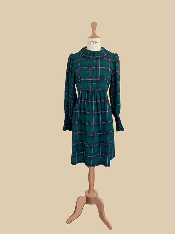 Robe Charlie en tartan - Rezine Paris