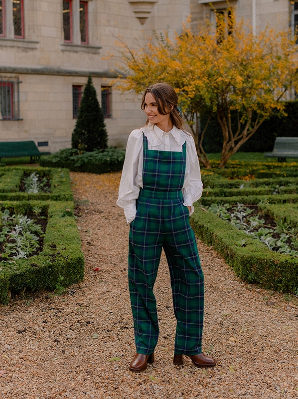 Salopette Diana en tartan - Rezine Paris