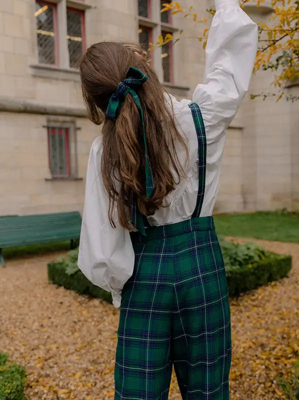 Salopette Diana en tartan - Rezine Paris
