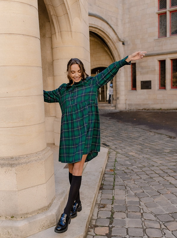 Robe Charlie en tartan - Rezine Paris