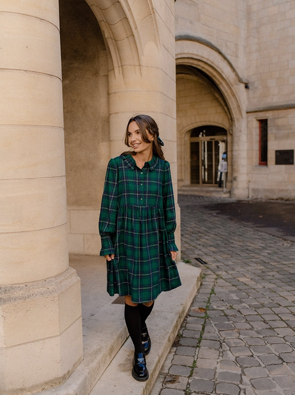 Robe Charlie en tartan - Rezine Paris