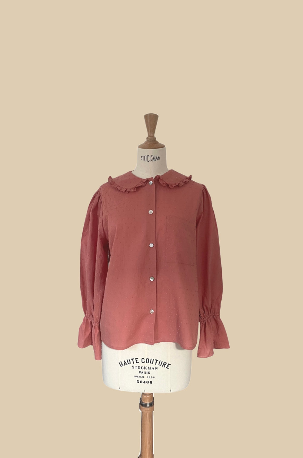 Chemise Pagnol imprimé Marsala - Rezine Paris