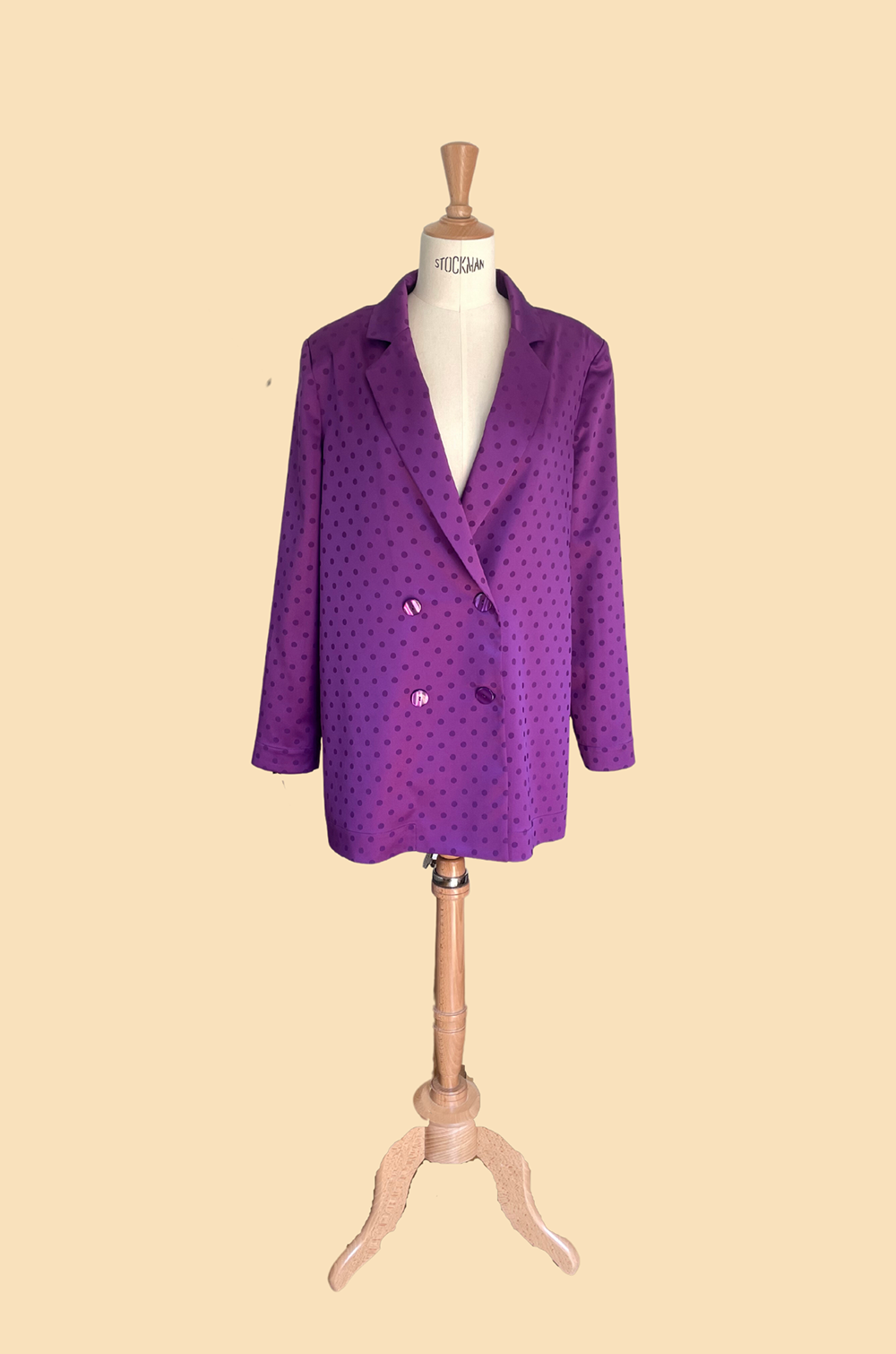 Veste Paz à pois violet - Rezine Paris