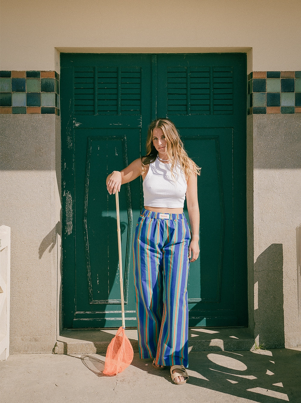Pantalon Léon print parasol