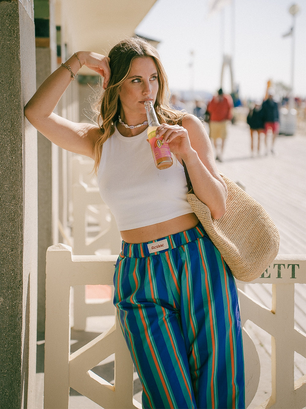 Pantalon Léon print parasol