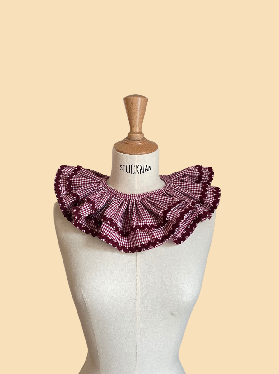 Collerette Carmin - Rezine Paris