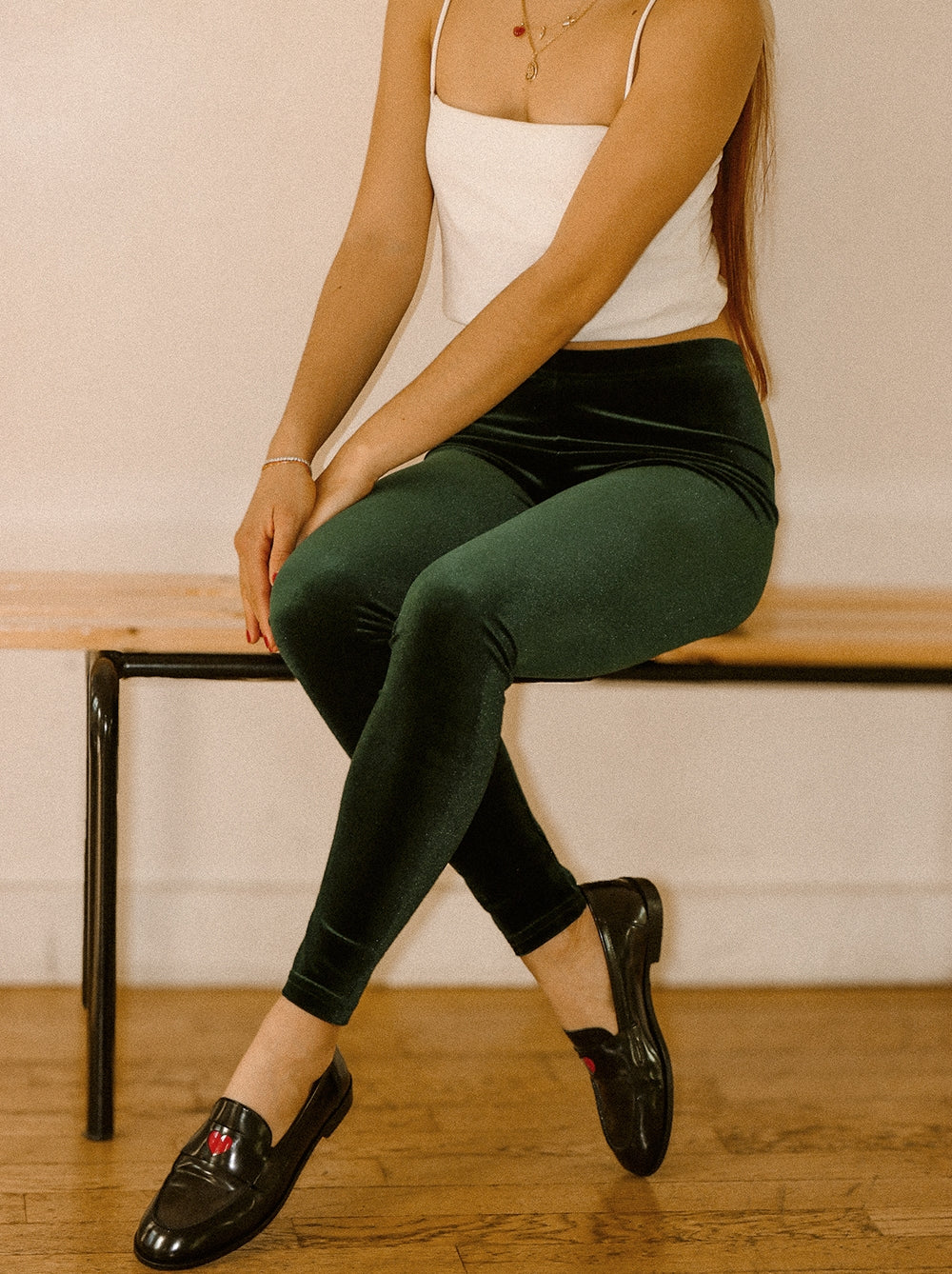 Legging velours Flashdance Green - Rezine Paris