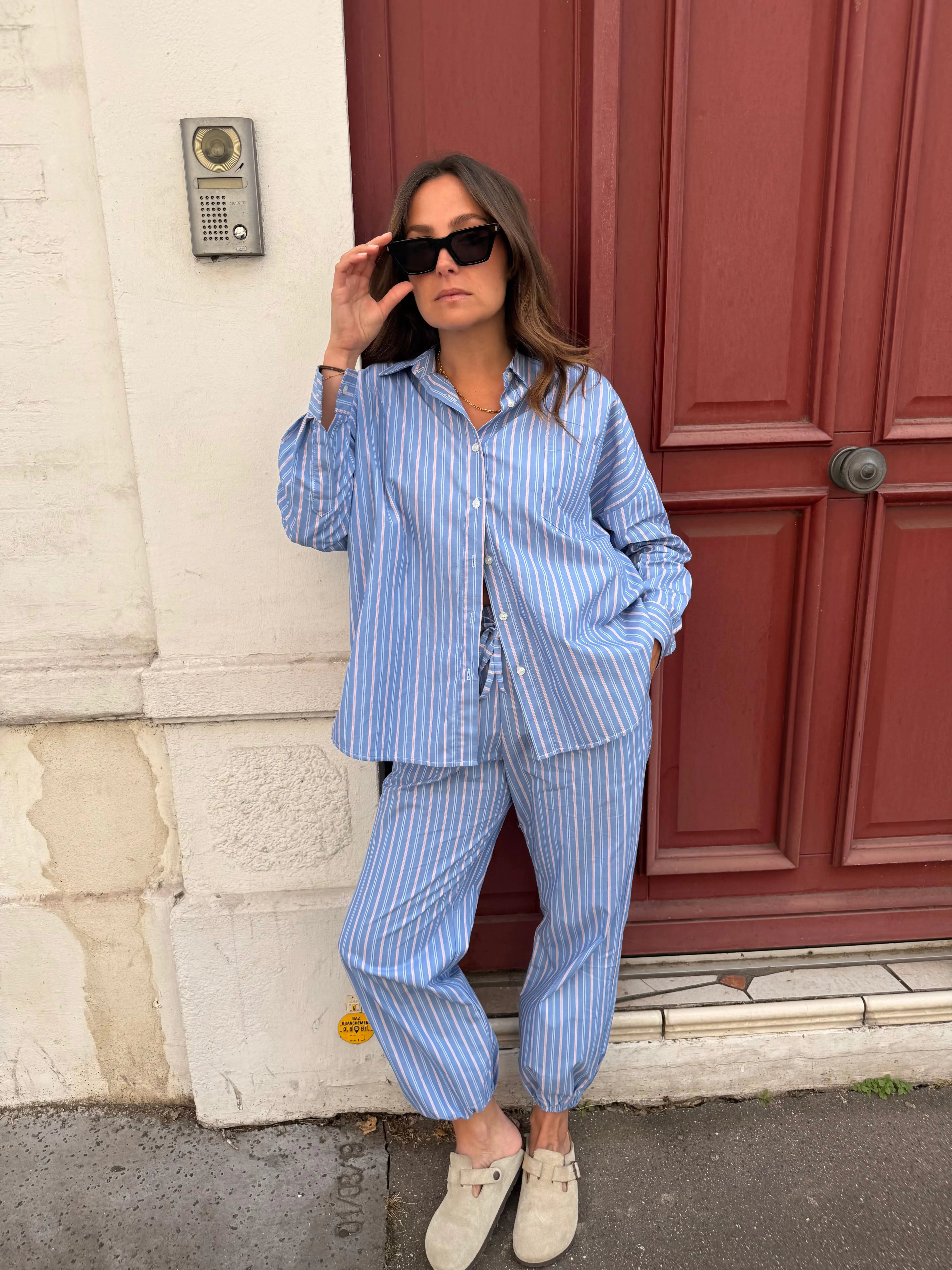 Pantalon Antoine bleu océan - Rezine Paris