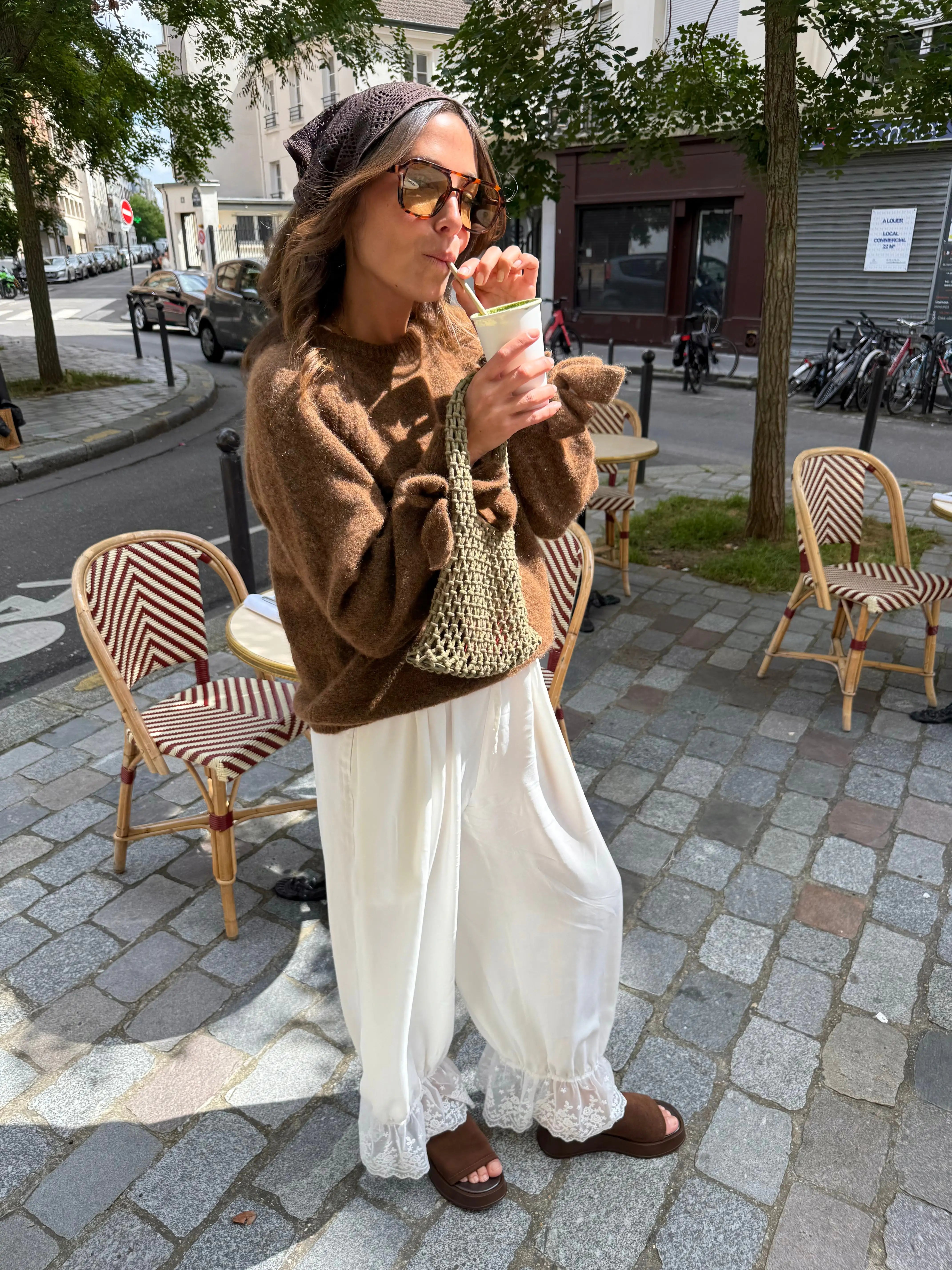 Pantalon Ballon à dentelle - Rezine Paris