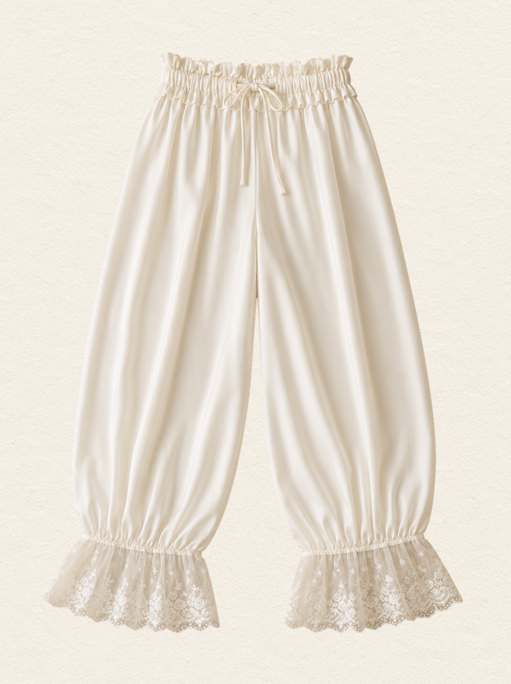 Pantalon Ballon à dentelle